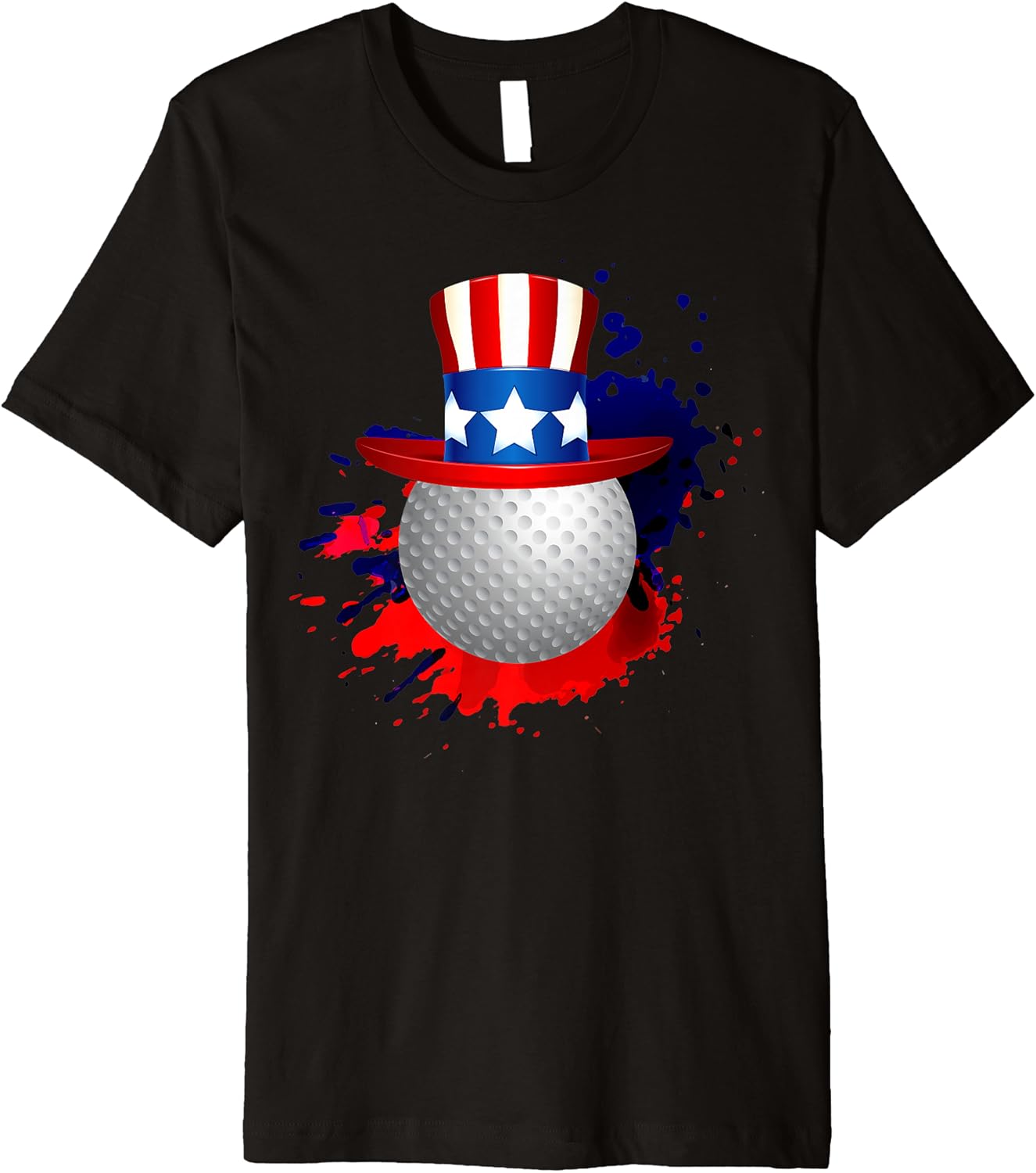 Golf US Hat 4th of July Funny Golfer Sport Gift Premium T